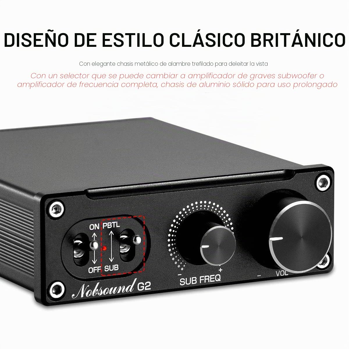 Pacchetto Nobsound G2 100W Sub/Mono Amp e Douk Audio BS-1 Bass Shaker: un'esperienza immersiva e tattile con bassi potenti per home theater e sedie da gaming