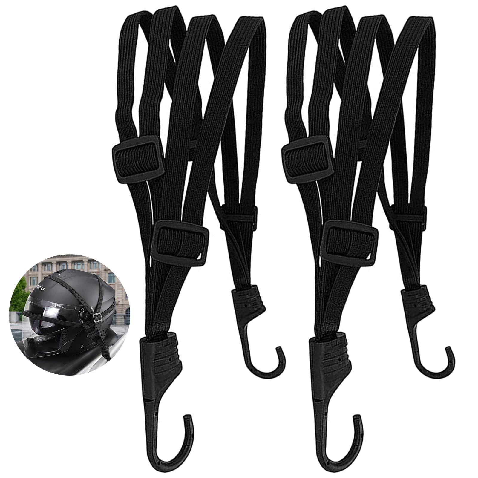 Sangles Élastiques Pour Bagages,4 Pcs Tendeurs Elastique Avec Crochets Robustes Sangle De Vélo Elastique Tendeurs Plats Elastique Avec Crochets Pour M | Leroy Merlin