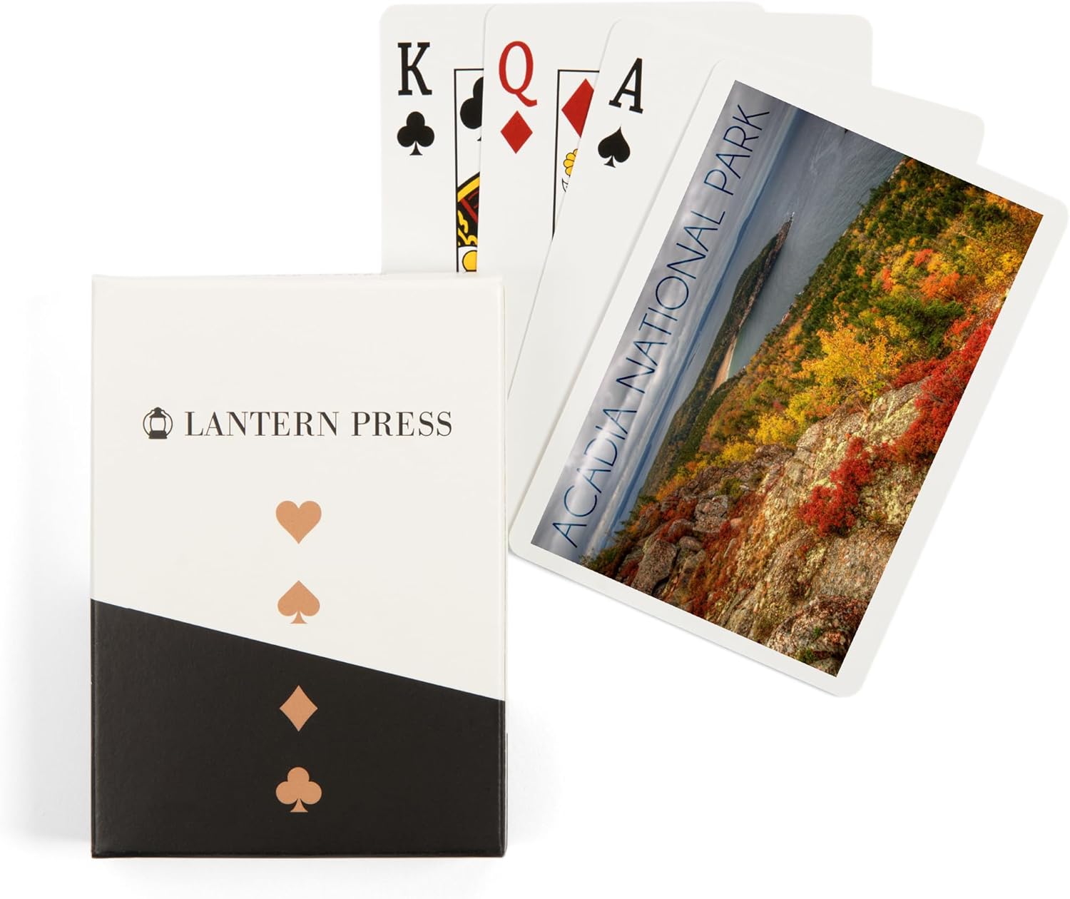 Lantern Press Acadia National Park, Maine, Fall Scenery, 52 Playing Cards for Adults, Poker Size Card Deck