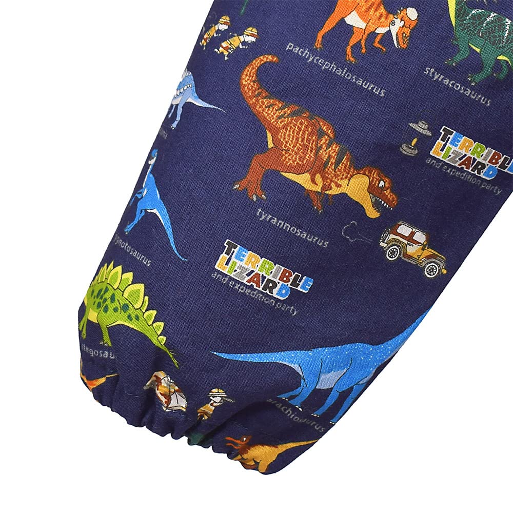 男の子　女の子　スモック　110 　ネイビー　紺　動物 男の子女の子スモック110 ネイビー紺動物