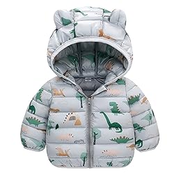 WOCACHI Toddler Bear Ears Down Puffer Jacket, Boys Girls Winter Coat Light Jackets Zipper Windproof Hooded Outwear WOCACHI Toddler Bear Ears Down Puffer Jacket, Boys Girls Winter Coat Light Jackets Zipper Windproof Hooded Outwear
