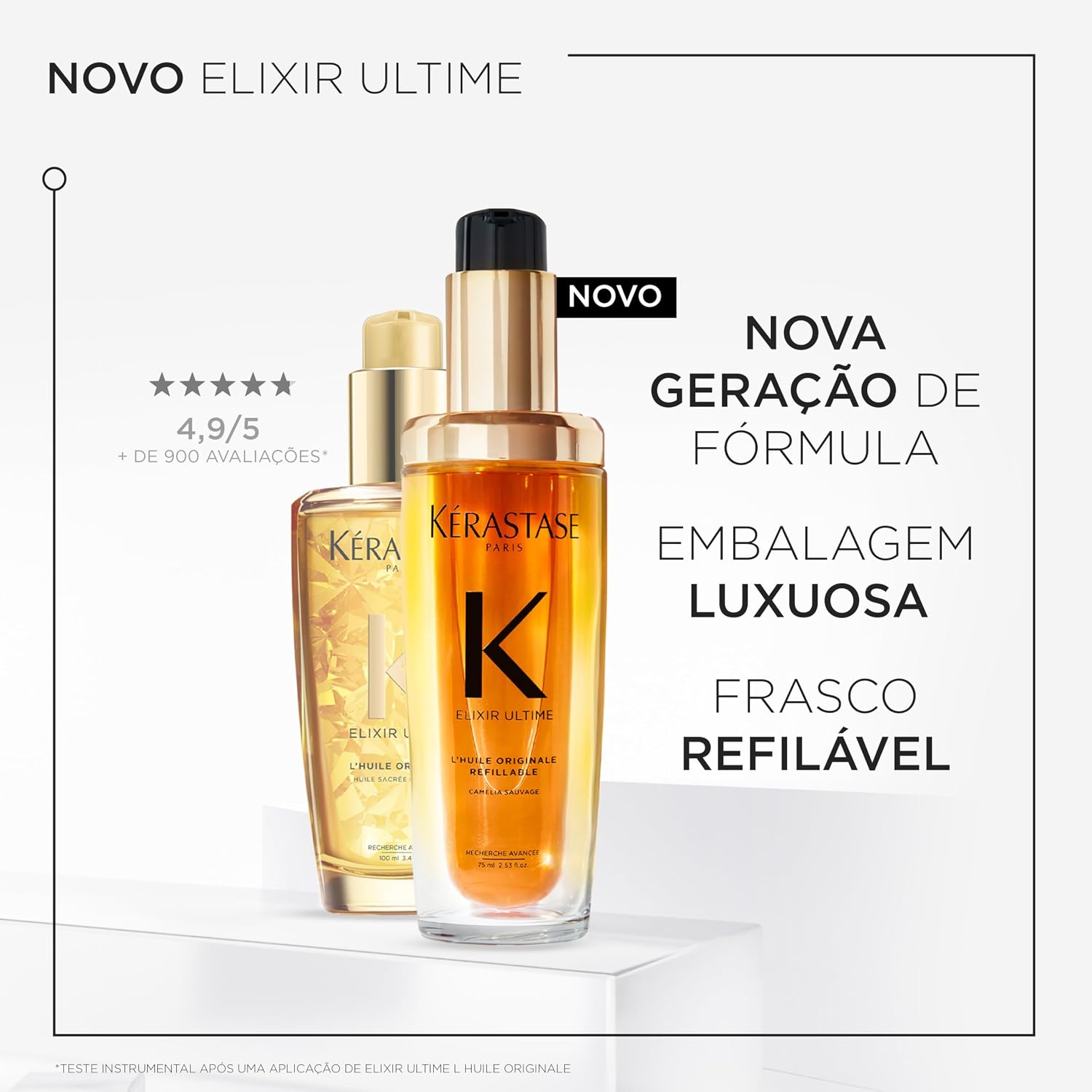 Kérastase Óleo Elixir Ultime L'Huile Originale |Todos os tipos de cabelos |Nutrição | brilho | antifrizz