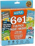 Hoyle 6 in 1 Fun Pack Kids Playing Cards Games Go Fish Crazy 8s Old Maid Slapjack