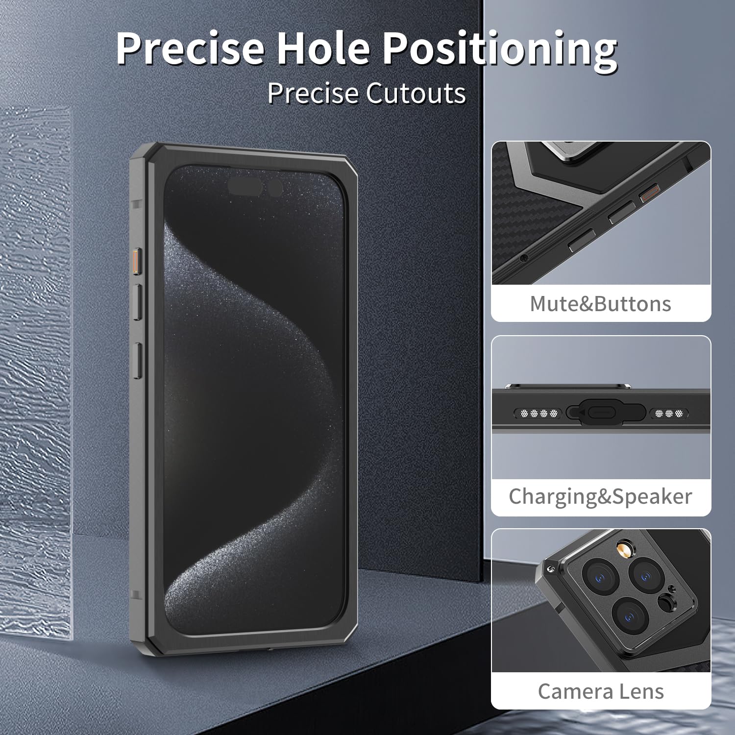 Amazon.co.jp: HUALIMEI iPhone 15 Pro Max 用 ケース 耐衝撃 炭素繊維