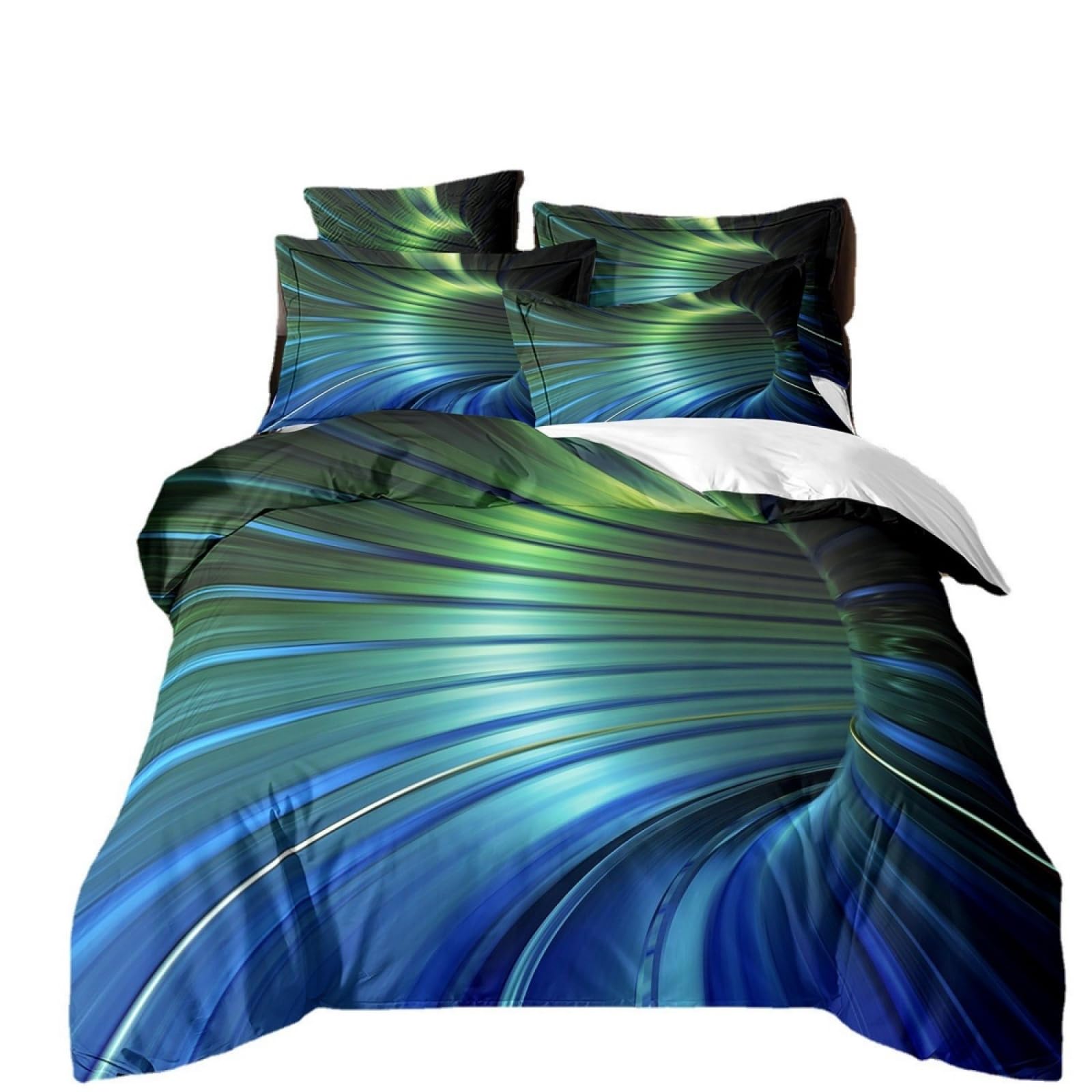 Single Duvet Cover Set Abstract Blue Green Single Bed Duvet Cover Set