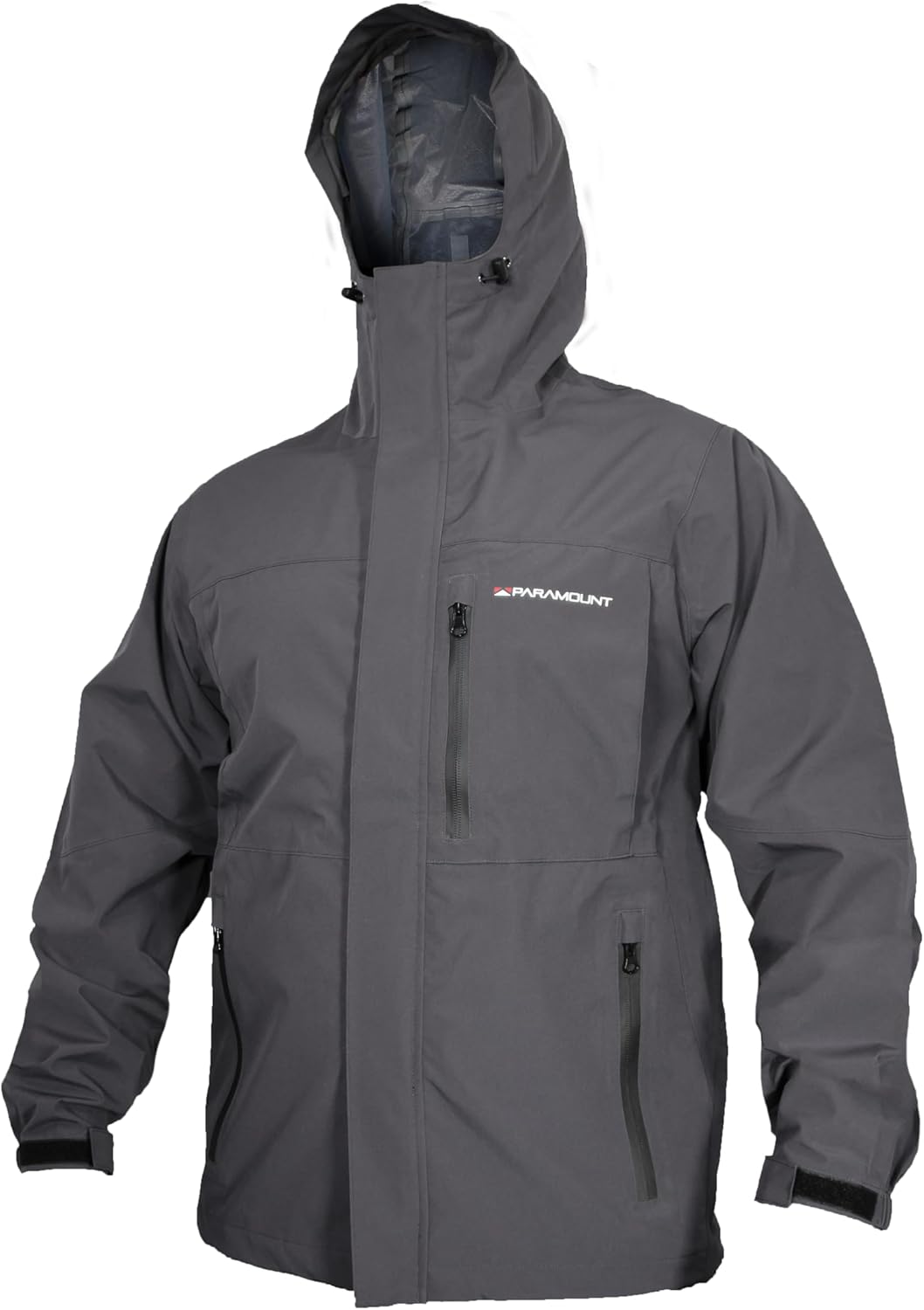 Paramount Outdoors Gale Rain Jacket Men's Waterproof Breathable Fishing Jacket with hood, taped seams