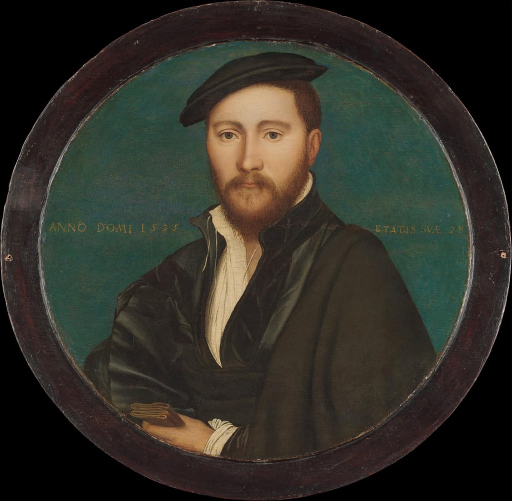 POSTERIIk Famous Modern Artwork Art Mural Portrait of a Man by Hans Holbein the Younger Oil Paintings Pictures for Home Decor 60x90cm