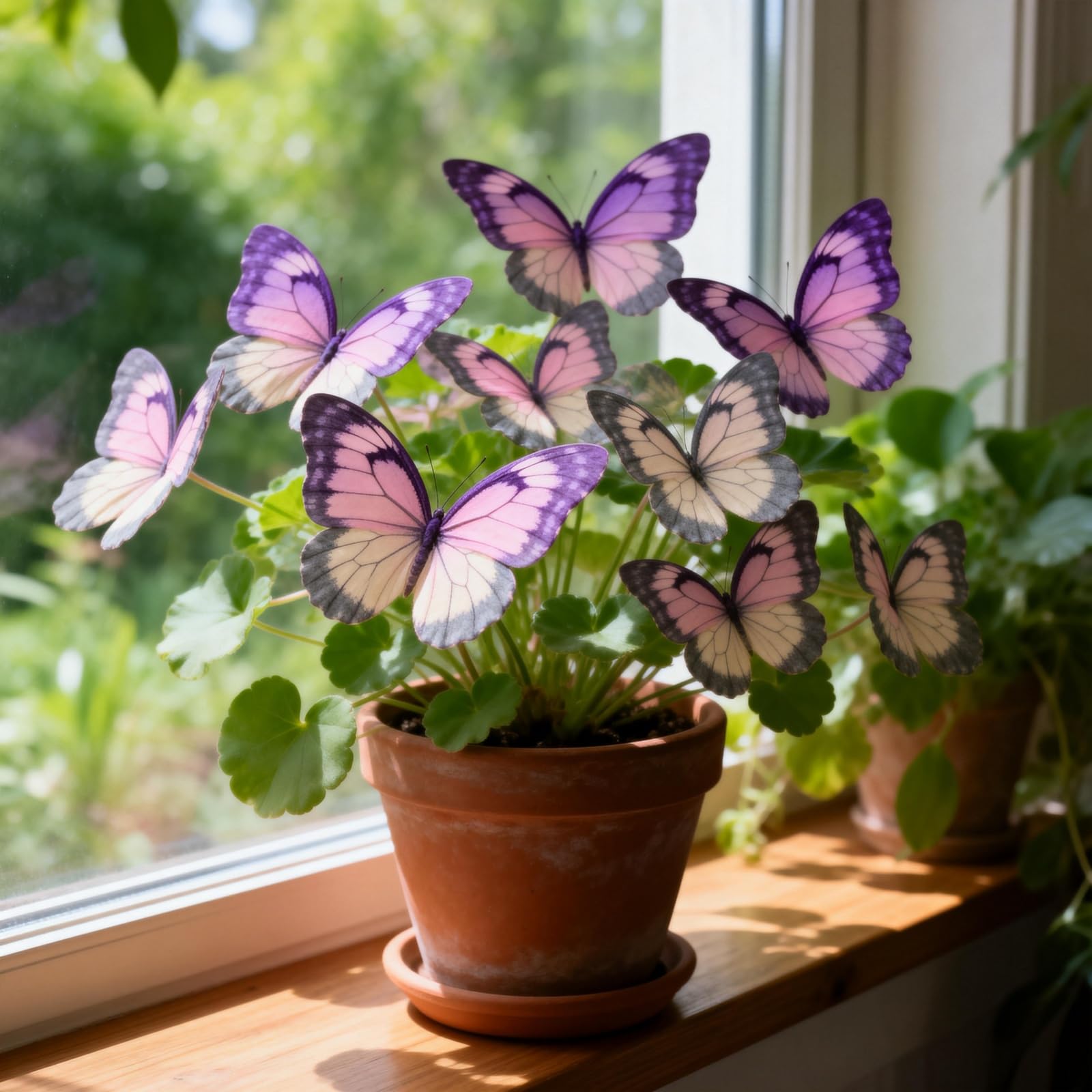 Butterfly Flower&Perennial/Rare Hosta Bulbs Mix for Planting Now UK/Potted Viewing/Excellent Display/Strong Plants That Grow Well/Hostas rhizomes-4bulbs-D