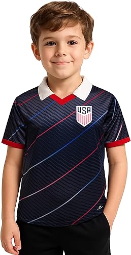 Miniatura 8 de Icon Sports - Camiseta de día de juego de la Federación de Fútbol de EE. UU. con licencia oficial - Unisex para niños 264-blanco