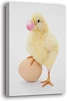 Vista 23 de SpiritualHands Animales Soplando Bubble Gum Wandkunst für Bauernhaus Badezimmer Dekor, Bubble Gum Tier Wandkunst