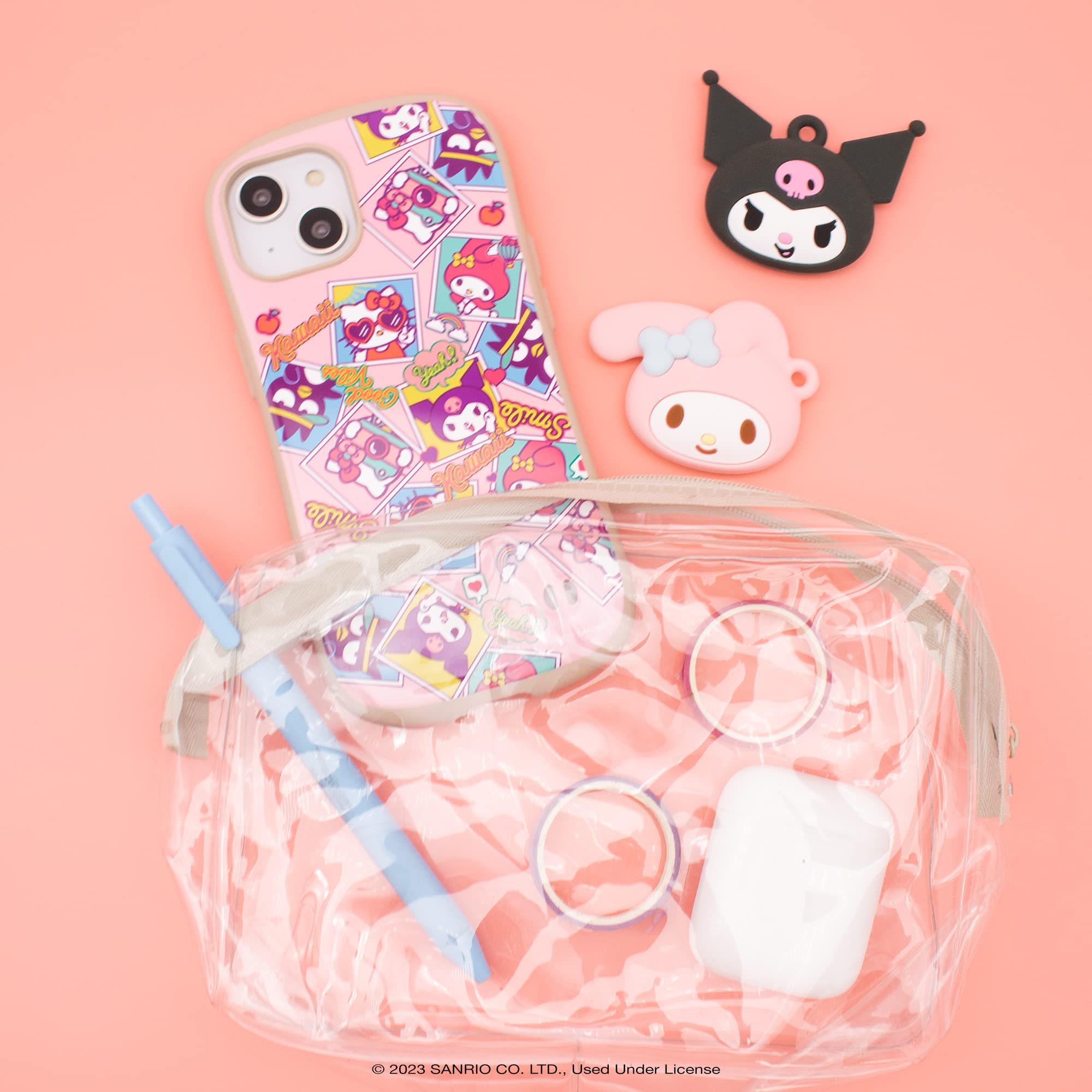Custodia CG MOBILE Hello Kitty Per IPhone 13 Pro / 13 (6.1'') - Rigida Con Alone Oro, Tecnologia IML, Resistente A Graffi E Cadute - Colore Rosa