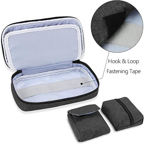 Vista 18 de Estuche de viaje de suministros para diabéticos de Luxja, LX027-02(new), Versión 1, Púrpura, 1