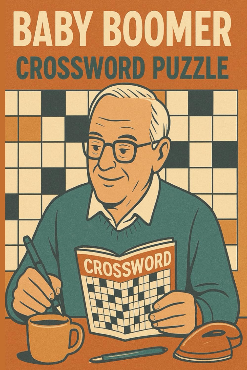 Baby Boomer Crossword Puzzle: 1950s-1980s Themed Clues large print (with solutions), for adults seniors and teens, perfect for relaxing and Knowledge improvement, Nostalgic themes