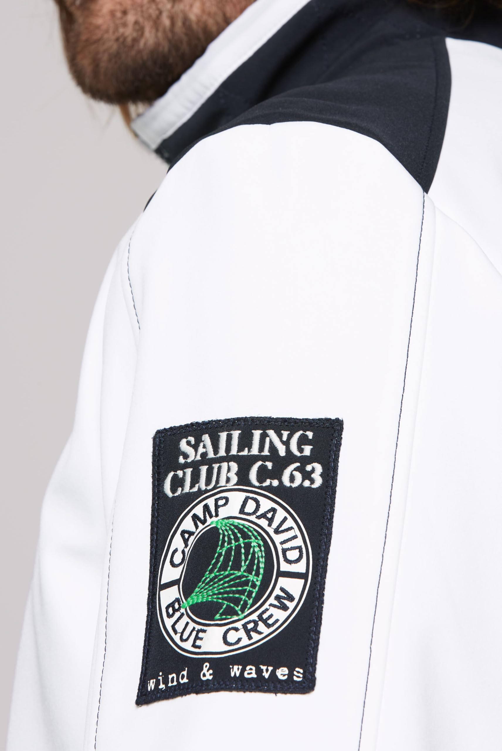 Camp David Herren Softshelljacke mit Colour-Blocking