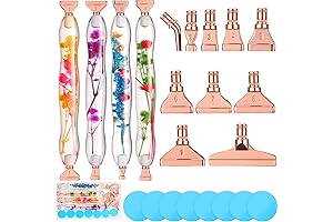 Geyoga 23Pcs Flower Diamond Painting Art Drill Tool Pen Kits