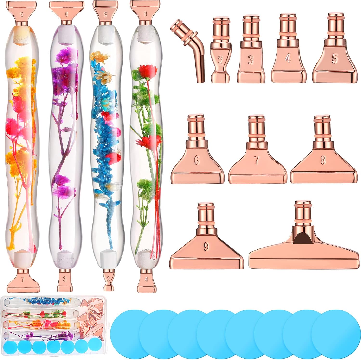 Geyoga 23 Pcs Flower Diamond Painting Art Drill Tool Pen