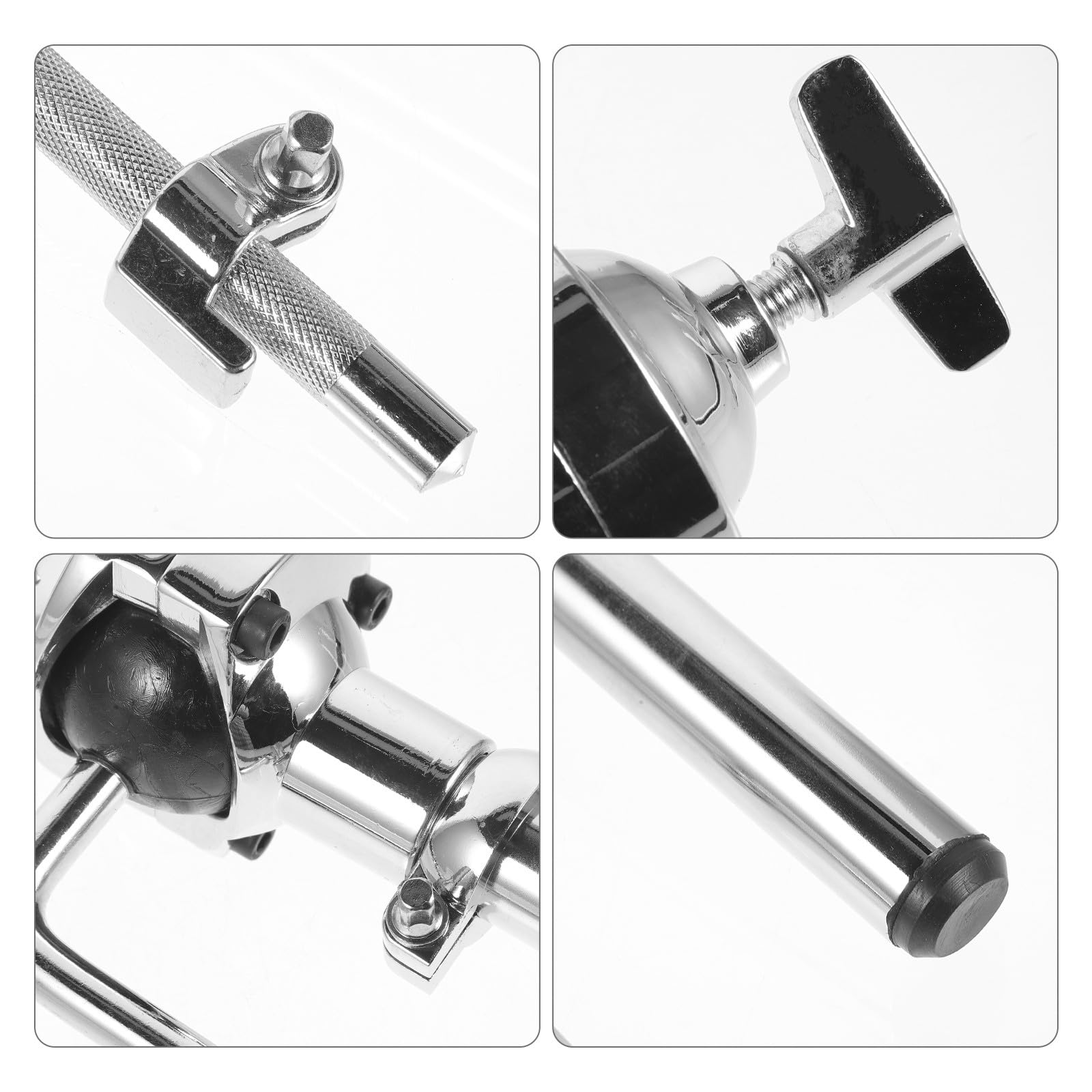 Support de Tom Simple en Alliage de Zinc, Court et Léger, pour Batterie et Percussions, Accessoire de Stand pour Tom Tambour, Fournitures pour Instruments de Percussion, Adapté