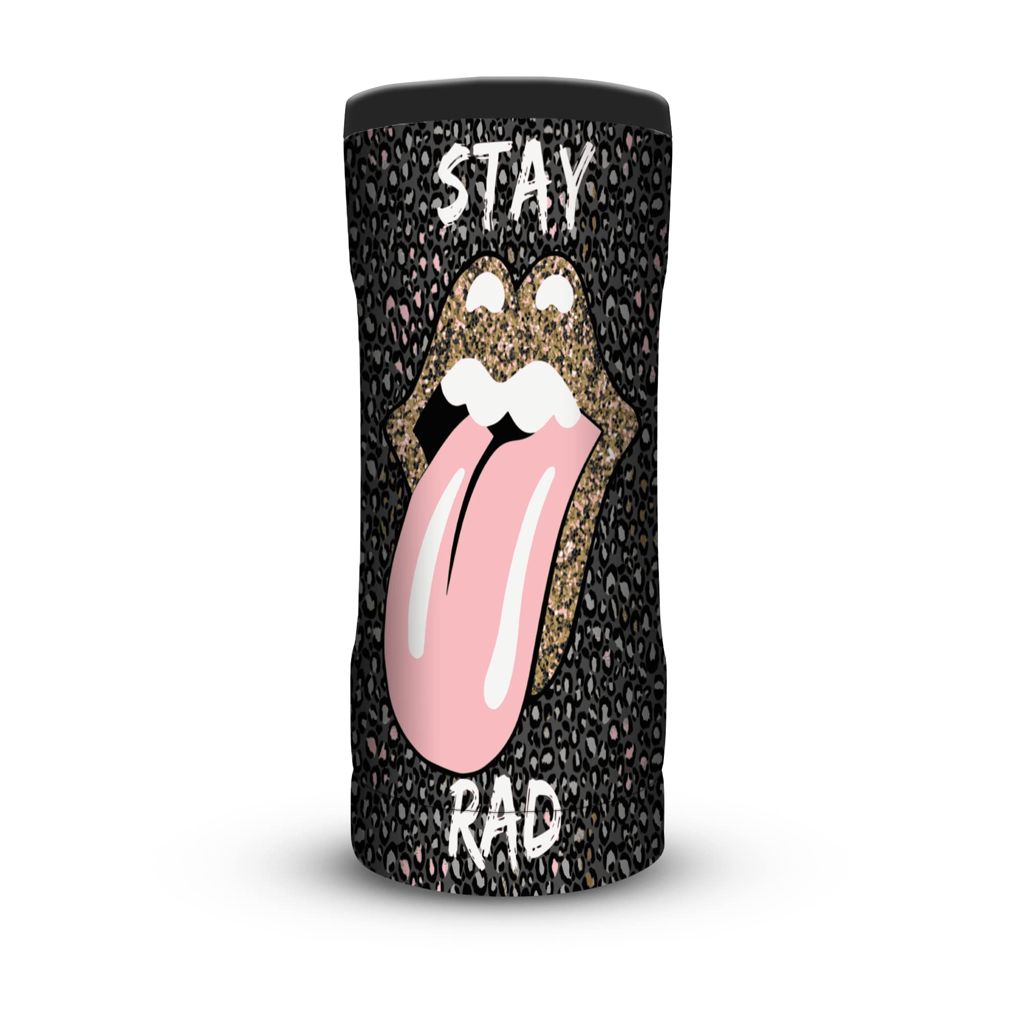 Slim Can Cooler, White claw skinny can cooler, Hard Seltzer Can , Thermocooler, dÖwntimË Keeps Slim Cans Cold 20x LONGER, Double-walled Insulated Vacuum Sealed & Stainless Steel, 12oz (STAY RAD)