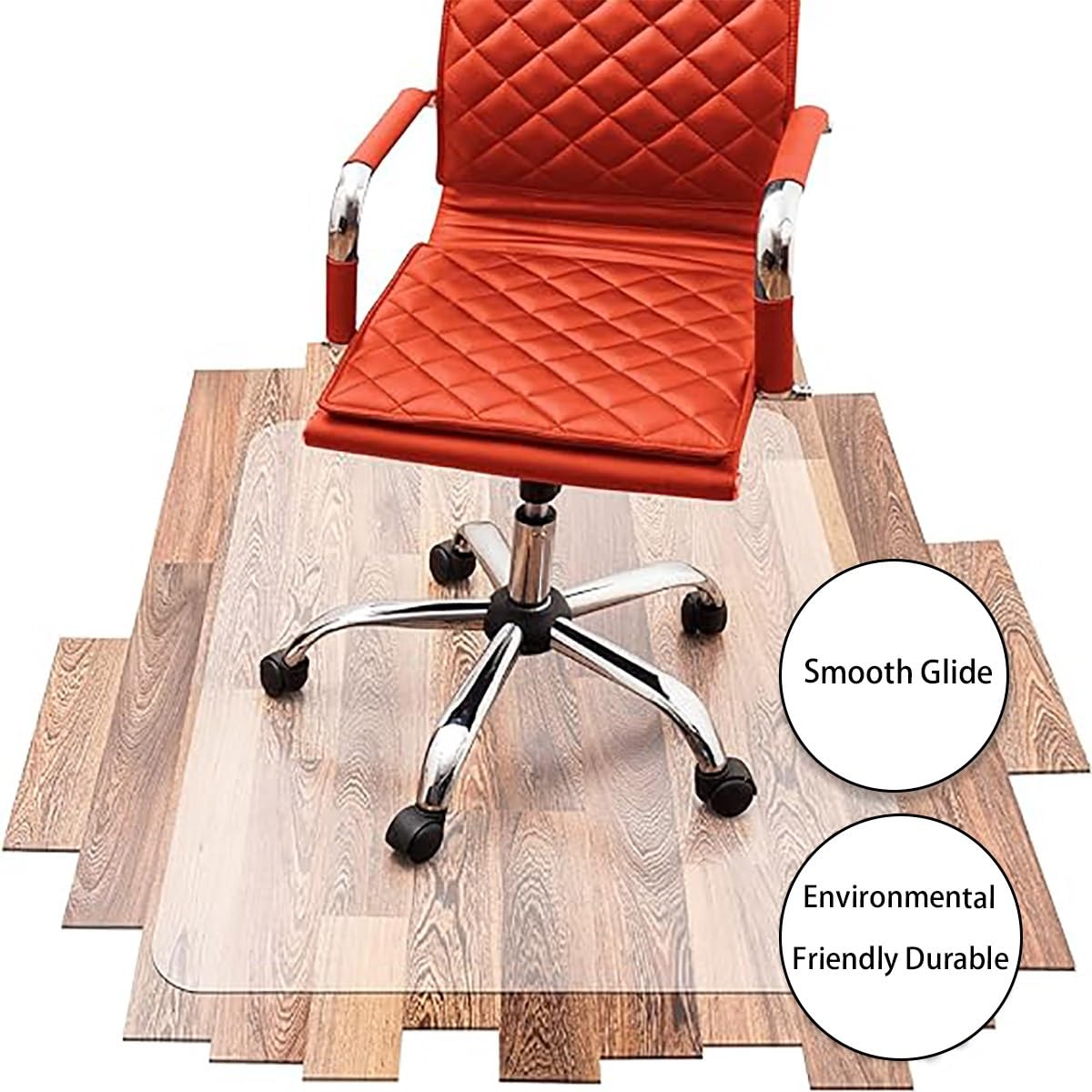 Tapis de Protection de Sol pour Le Bureau et la Maison, Protecteur de Sol Transparent Tapis de Bureau PVC Tapis Plastique Tapis (Color : Clear2mm, Size : 80x120cm(31.5x47in))