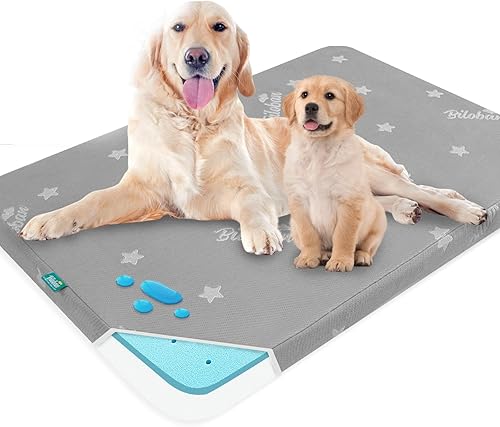 Camas impermeables para perros grandes de 38 x 26 pulgadas, almohadilla lavable para cama grande o cama para mascotas al aire libre, camas y muebles