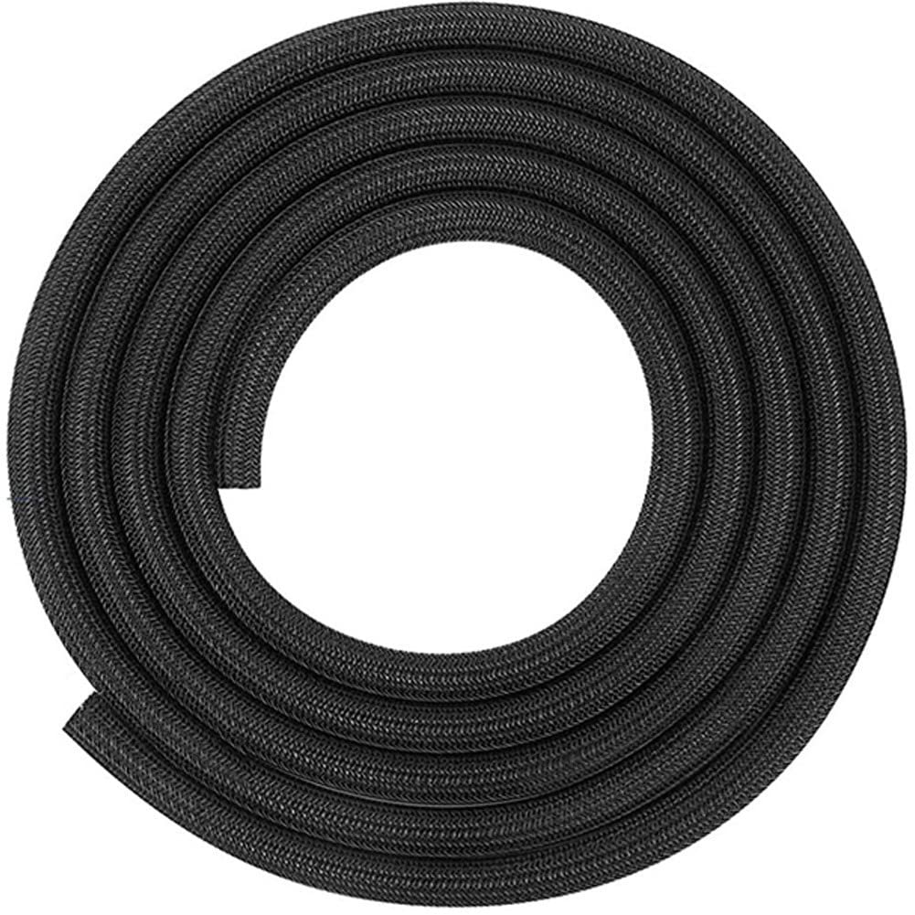 LUVIDE 6M Self-Rolling Wire Tube Braided PET Wire Sleeve Data Wire Manager Can Cut Storage Wire Tubeline Office