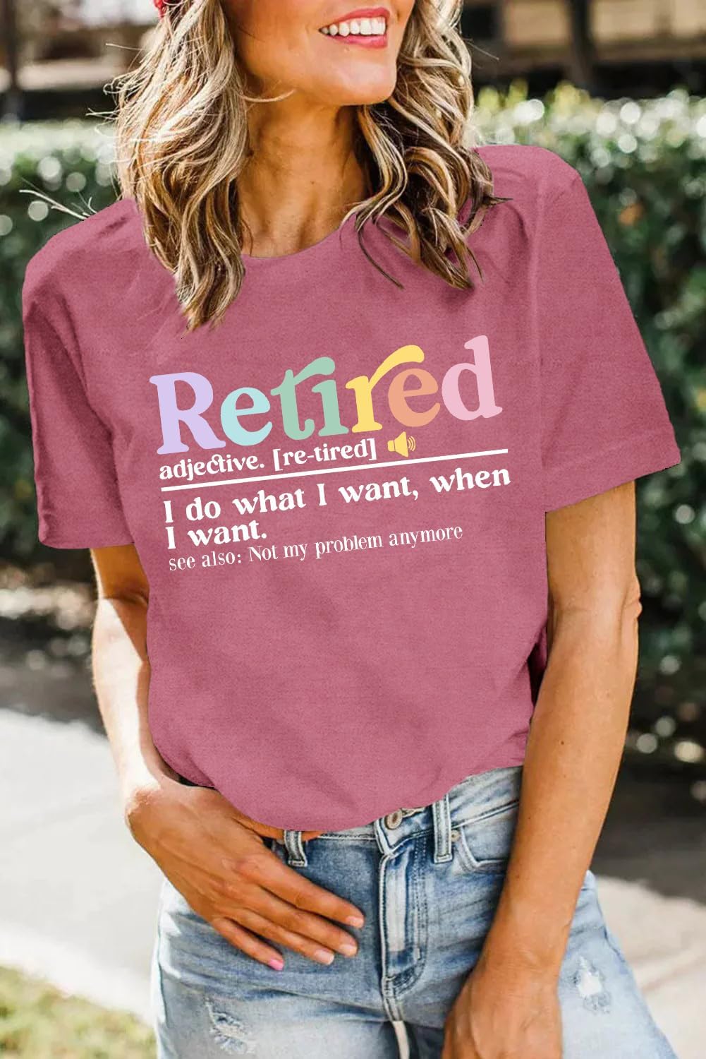 Retired Shirt for Women Retirement Teacher Tshirts Grandma Retired Life Tee Tops - Image 3