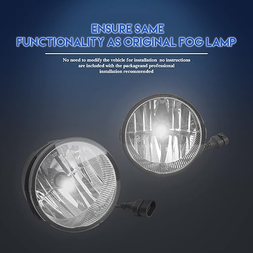 Miniatura 6 de RP Remarkable Power, Luz antiniebla LED para 2007-2013 Expedition  2008-2011 Ranger LED DRL luces antiniebla solo con bombillas LED, kit de lámparas