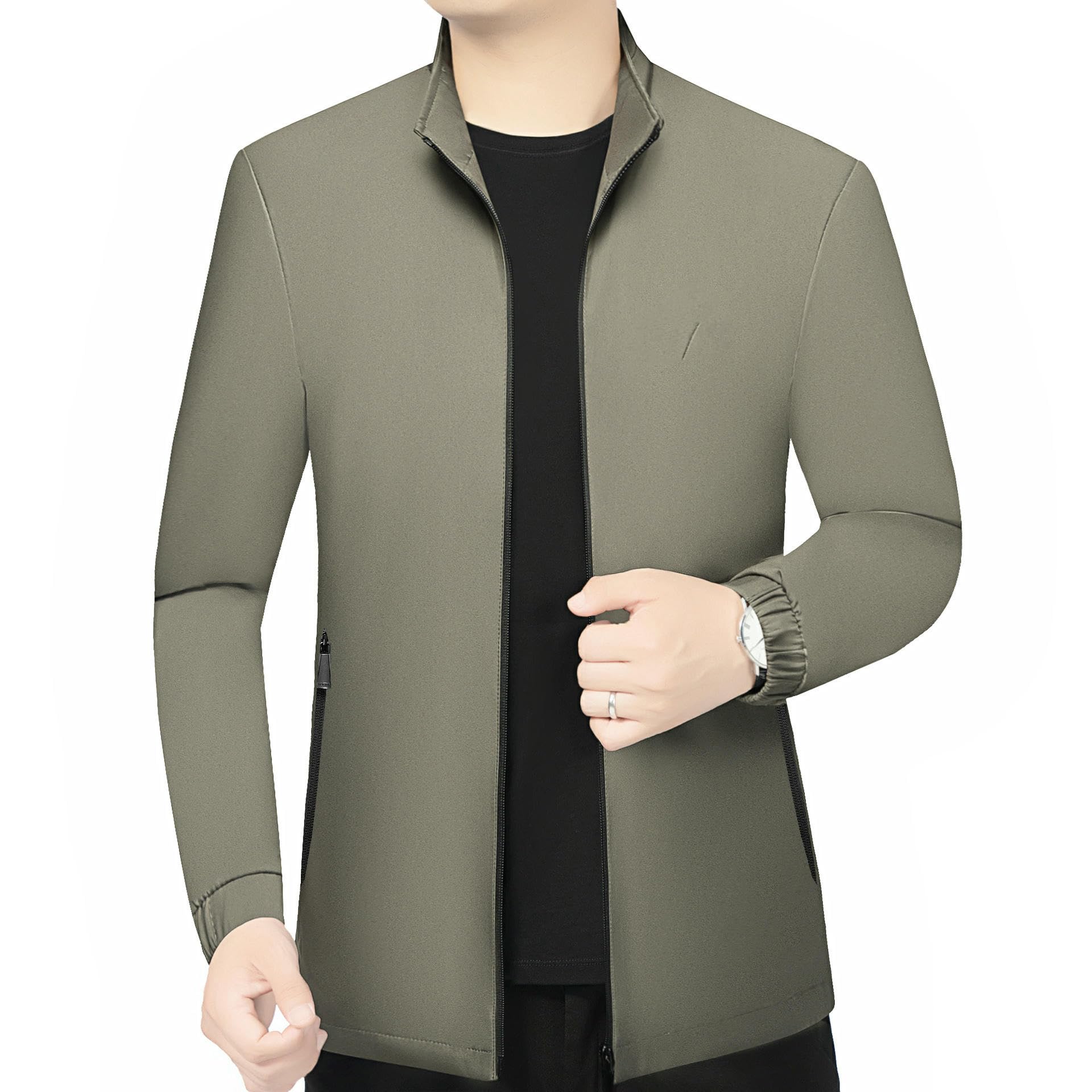 Giacca da uomo primavera autunno colletto alto medievale confortevole casual