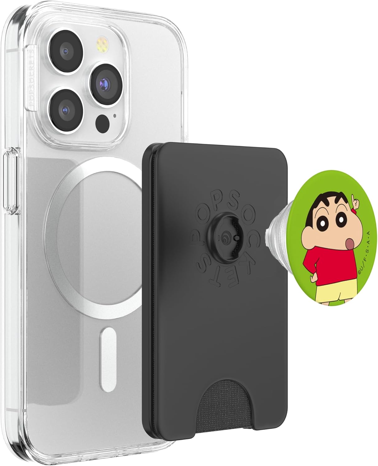 Crayon Shin-chan Shin-chan is a Popular Person PopSockets PopWallet for MagSafe