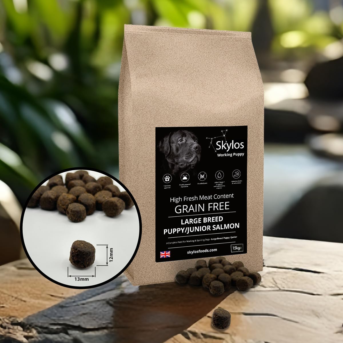 15kg Skylos dog food (Large Breed Puppy/Junior Salmon) โ image 1