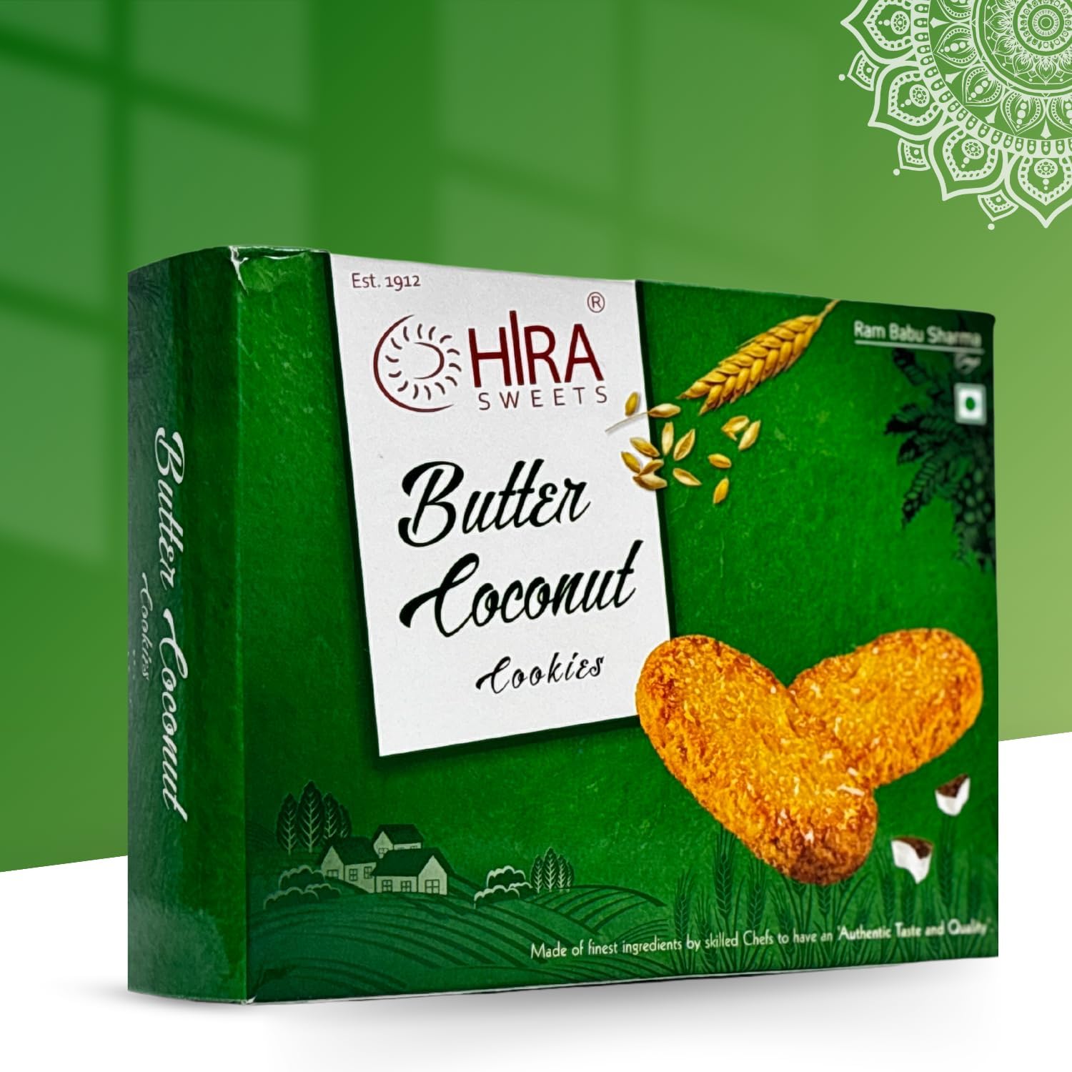 HIRA SWEETS Butter Coconut Cookies (400g x 2) | Healthy Cookies Biscuits | Authentic Taste and Quality | Handmade Cookies | Natural & Preservatives Free | Tea Time Snack | Ideal for Gifting (Pack of 2) 3