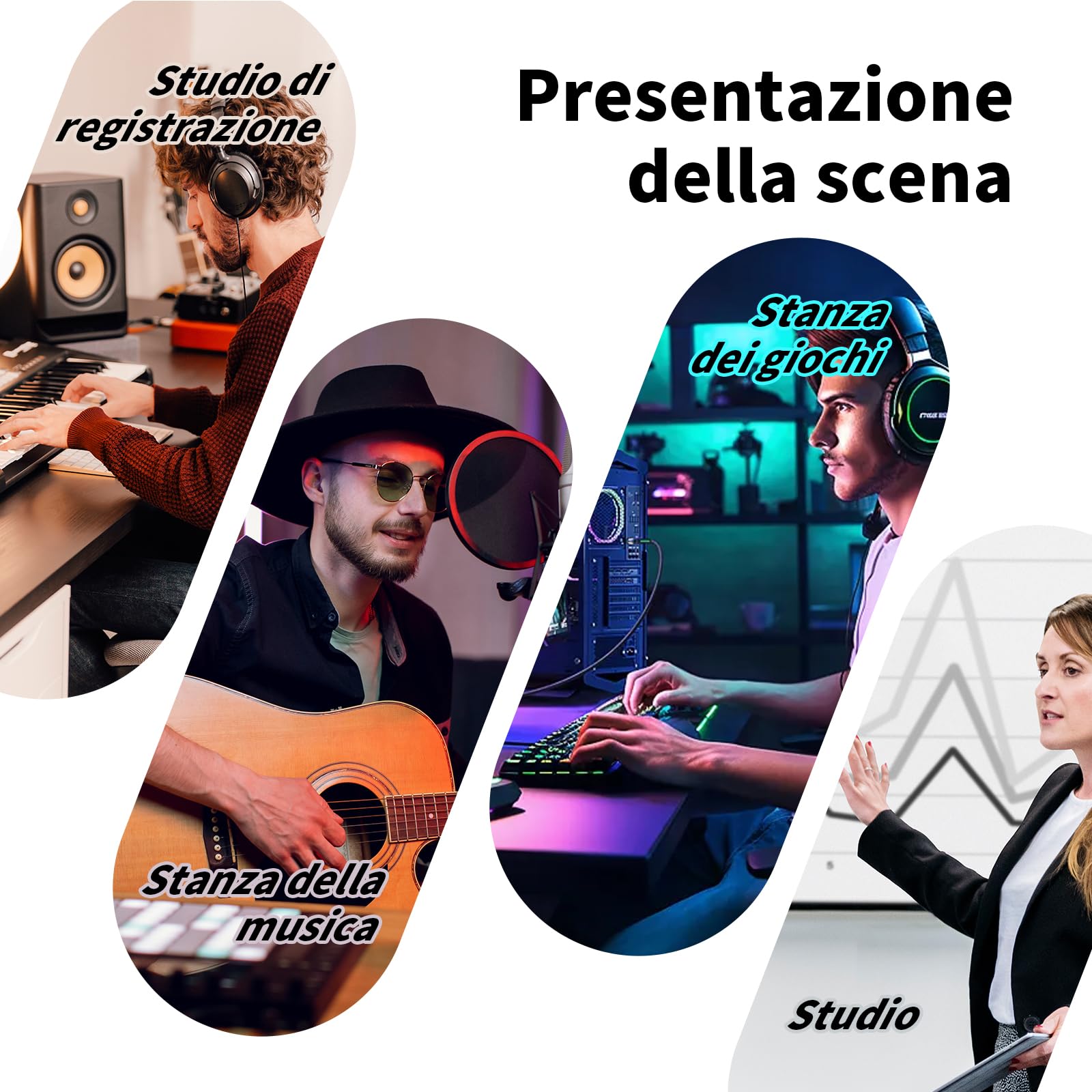 24 pezzi Pannello Fonoassorbente Autoadesivi, Esagonali Pannelli Fonoisolanti, Insonorizzazione Stanza, Copertura 1.4㎡,Efficace Alta Densità 230kg/m³ NRC 0.95 per Pareti e Porte, Sala Giochi