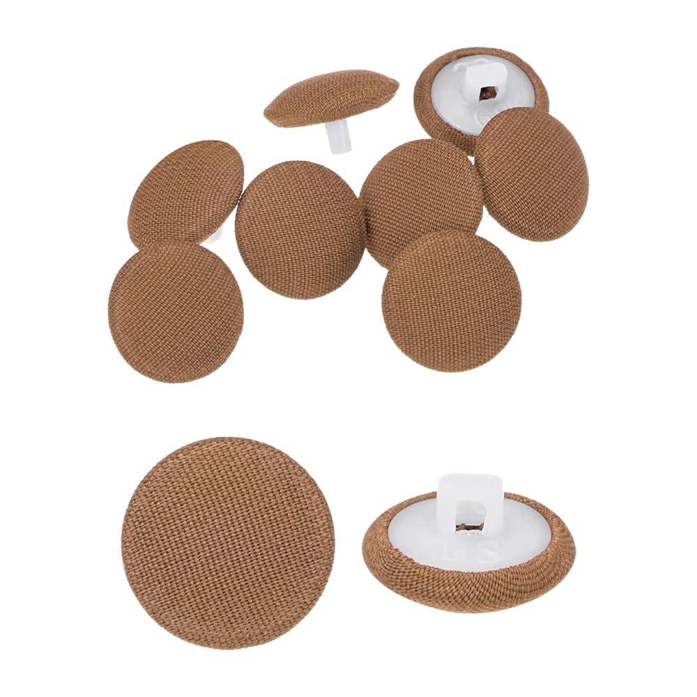 Sourcing Map 20pcs 36L Fabric Cloth Covered Button 23mm Round