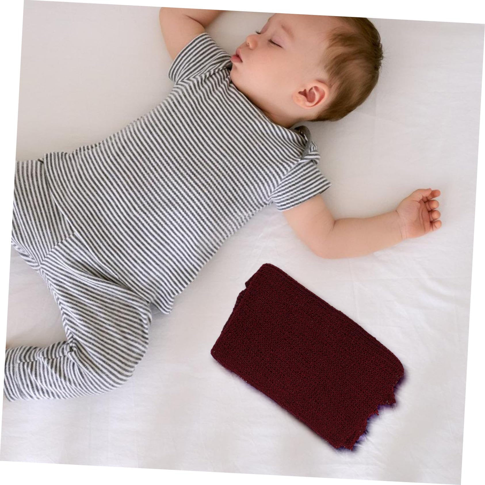 Mantas Fotográficas para Recién Nacidos 6 Piezas de Fibra Acrílica | Elásticas y Suaves para Sesiones de Fotos, Diseño Multifuncional, Accesorio para Niñas y Bebés