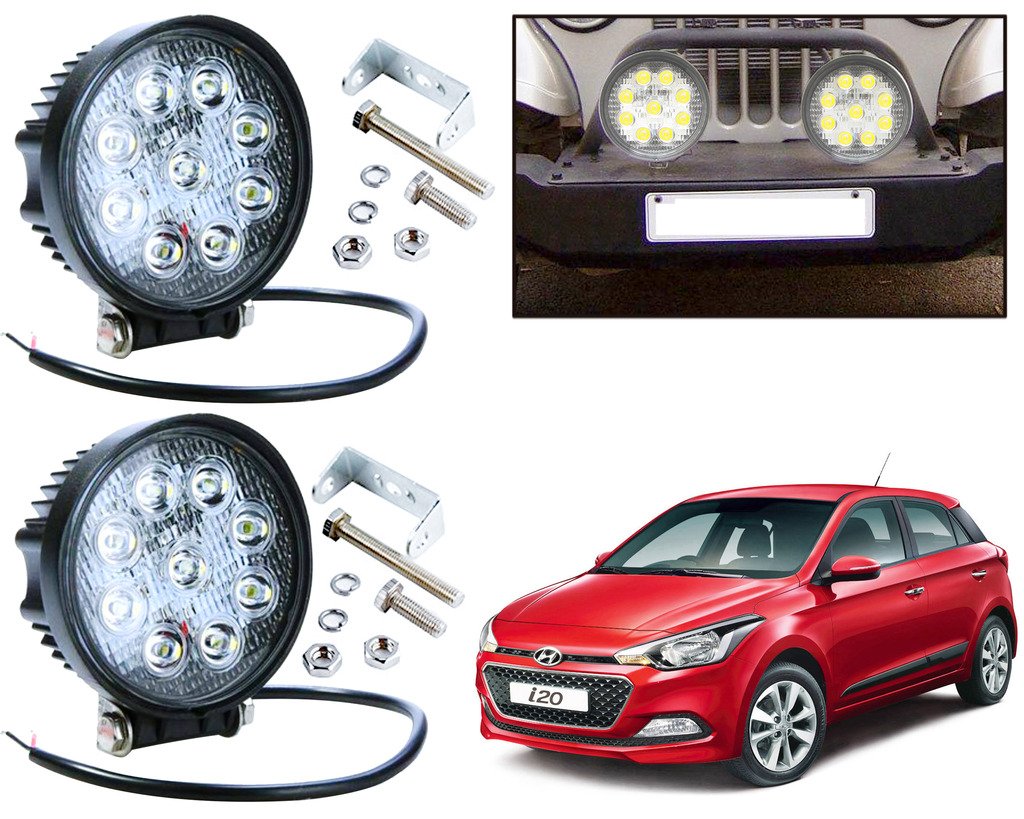 Buy Auto Pearl High Brightness 9 LED Round Shaped Bumper/Roof Rails Fog