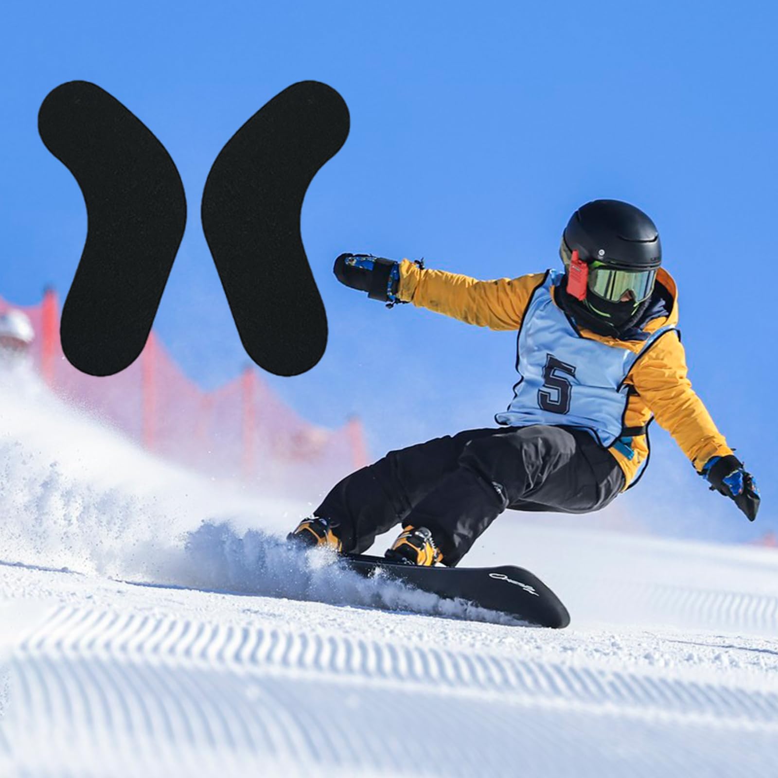 Coussinets D'ajustement Pour Bottes De Snowboard, Ski & Snowboard Boots Fitting Pads, Coussinets Enveloppants Pour Chevilles, Coussinets d'ajustement pour Bottes de Ski, Dimensions 9x2,5x0,3cm