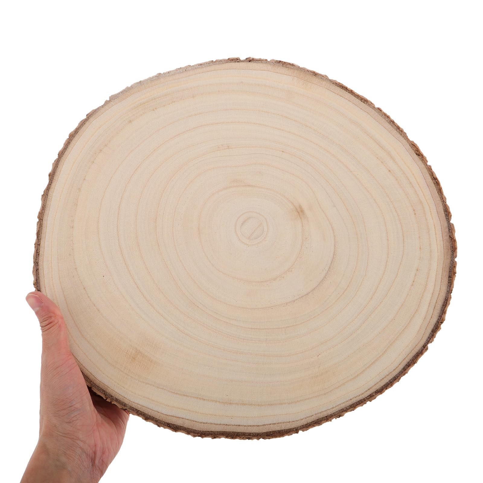 Unfertige Baumscheiben 2 Stück Holzscheiben zum Basteln Halloween Party | Beige Holz, für Malen und Selbstgemacht, Künstlerische Dekoration, für Anfänger und Malbegeisterte