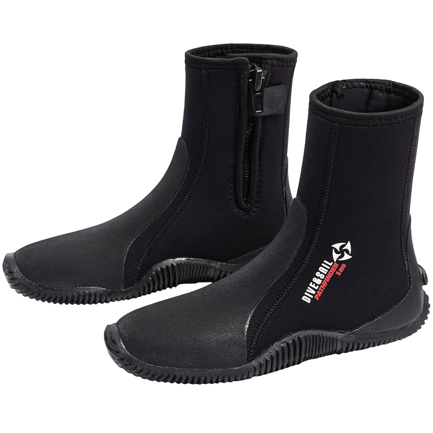 Skyone Neoprene Dive Boots Men Women Surf Booties Scuba Diving Boots 5MM Wetsuit Booties Scuba Shoes with Anti-Slip
