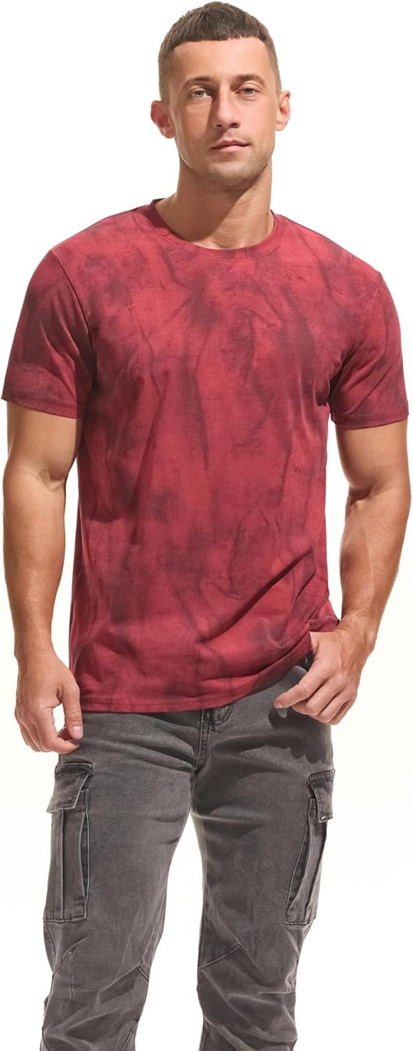 KLIEGOU Men's Graphic T-Shirt 95% Cotton Crew Neck Short Sleeve Tee Soft Stretch Casual Printed Top - Image 3