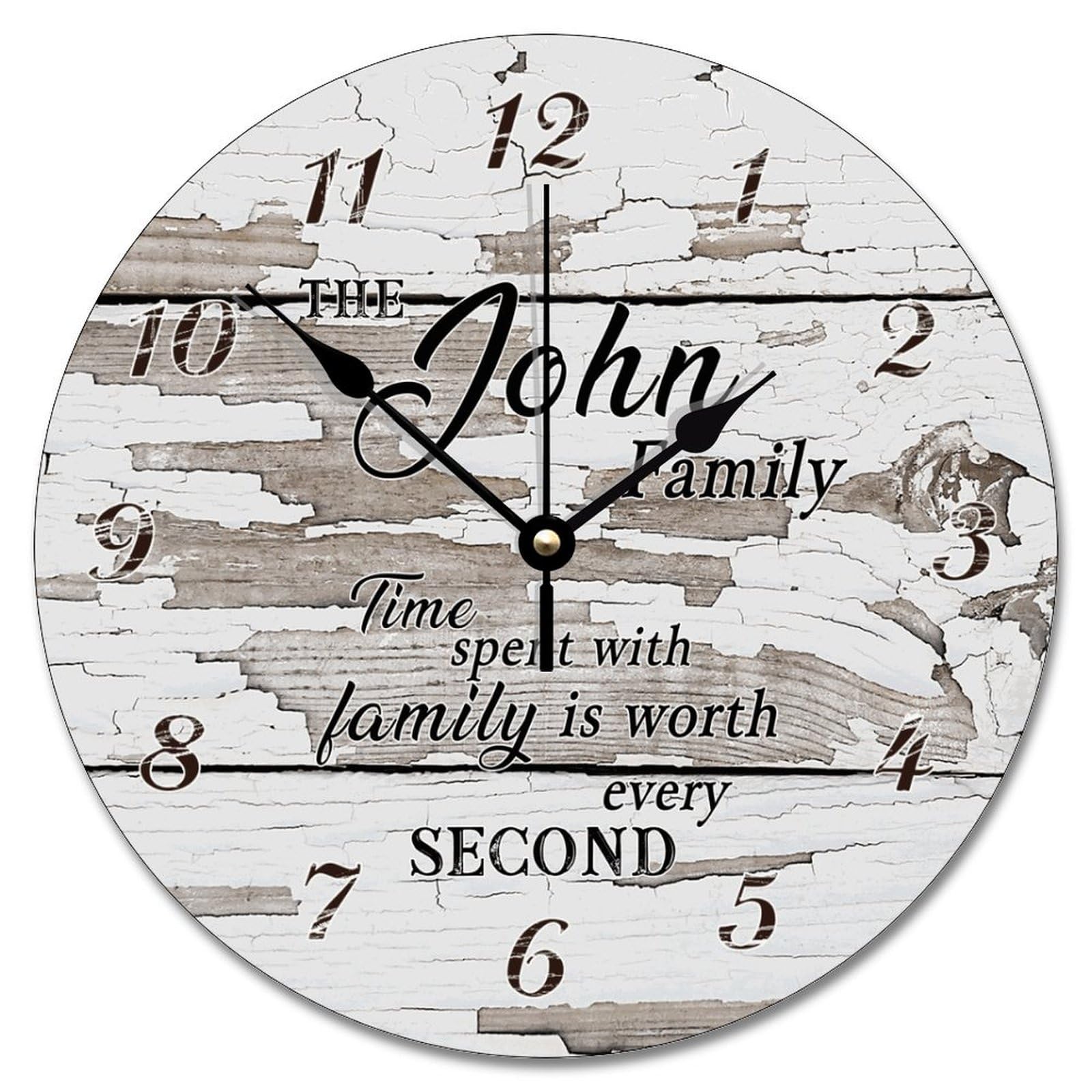 Horloge murale en bois 30 cm silencieuse pour cuisine et salle de classe