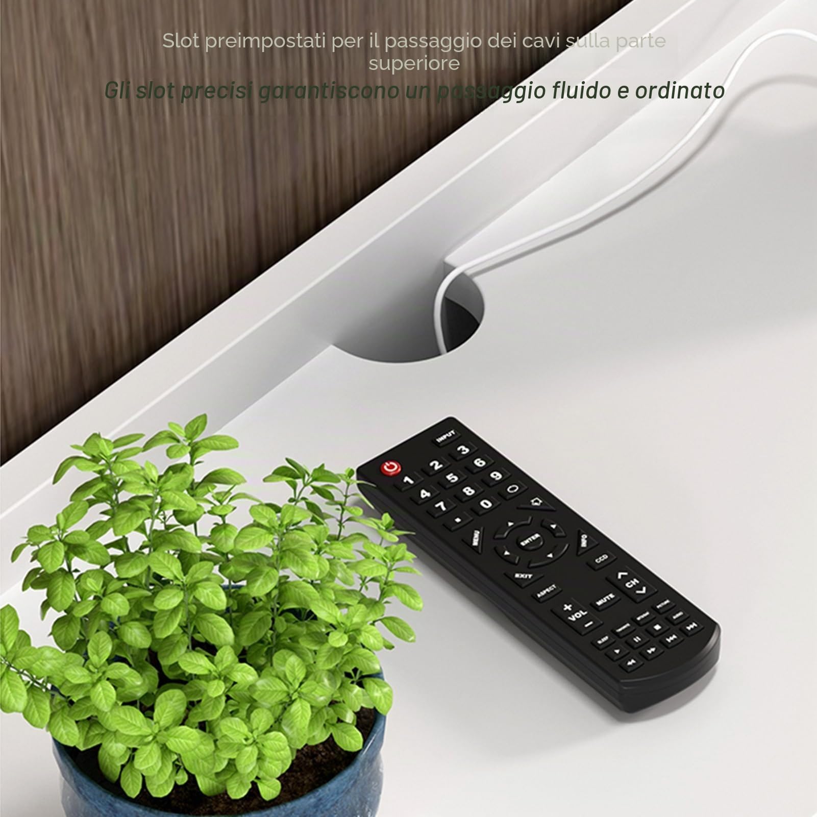 Mobiletto Portaoggetti Per Router Wifi, Cavo Archiviazione Multipla Armadio, Scatola WiFi Salvaspazio, Per Router Per La Casa, Il Soggiorno(White,50x80cm/19.7x31.5in)