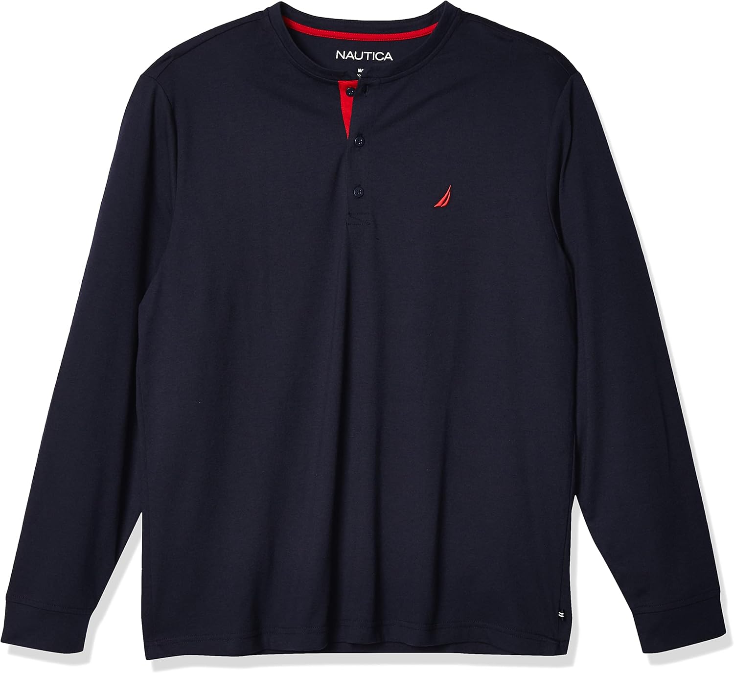 Nautica Men's Sustainable Sleep Henley at  Men’s Clothing store