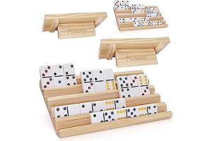 Wooden Domino Holders for Mexican Train Games