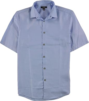 Alfani Mens Vasper Twill Button Up Shirt