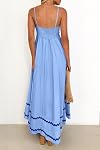 PRETTYGARDEN Women's 2026 Summer Flowy Maxi Dress Casual Sleeveless Spaghetti Strap Ruffle Beach Long Dresses