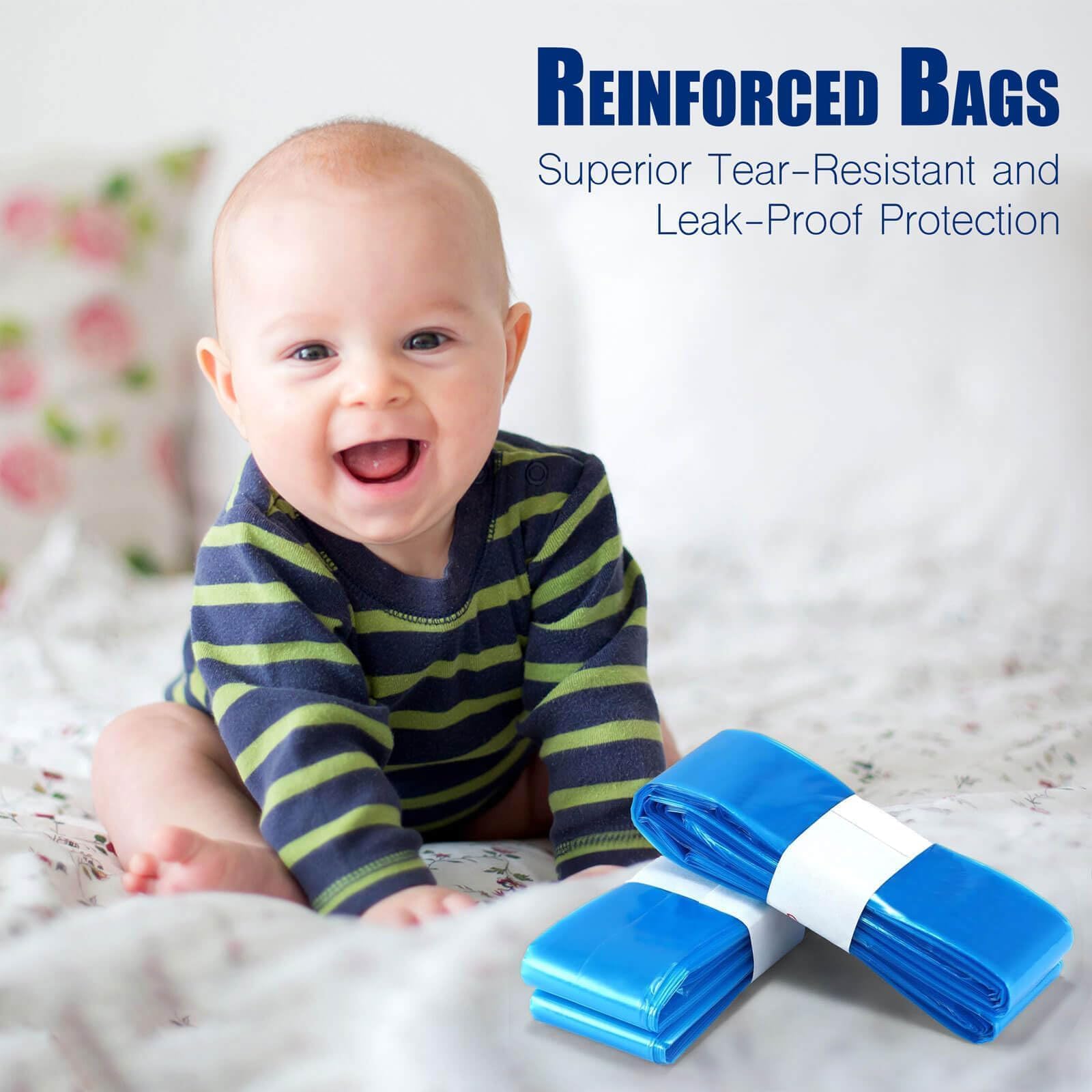 LEMU Nappy Bin Refill Bags 10-Pack (10 Meters Each) - Compatible With Tommee Tippee Twist - View #6