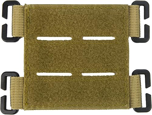 Miniatura 5 de 4 paneles de parches Molle con bucle de corte láser, soporte de pantalla de parche Molle para mochila, 6 x 3 y 3 x 3 pulgadas, incluye parche de
