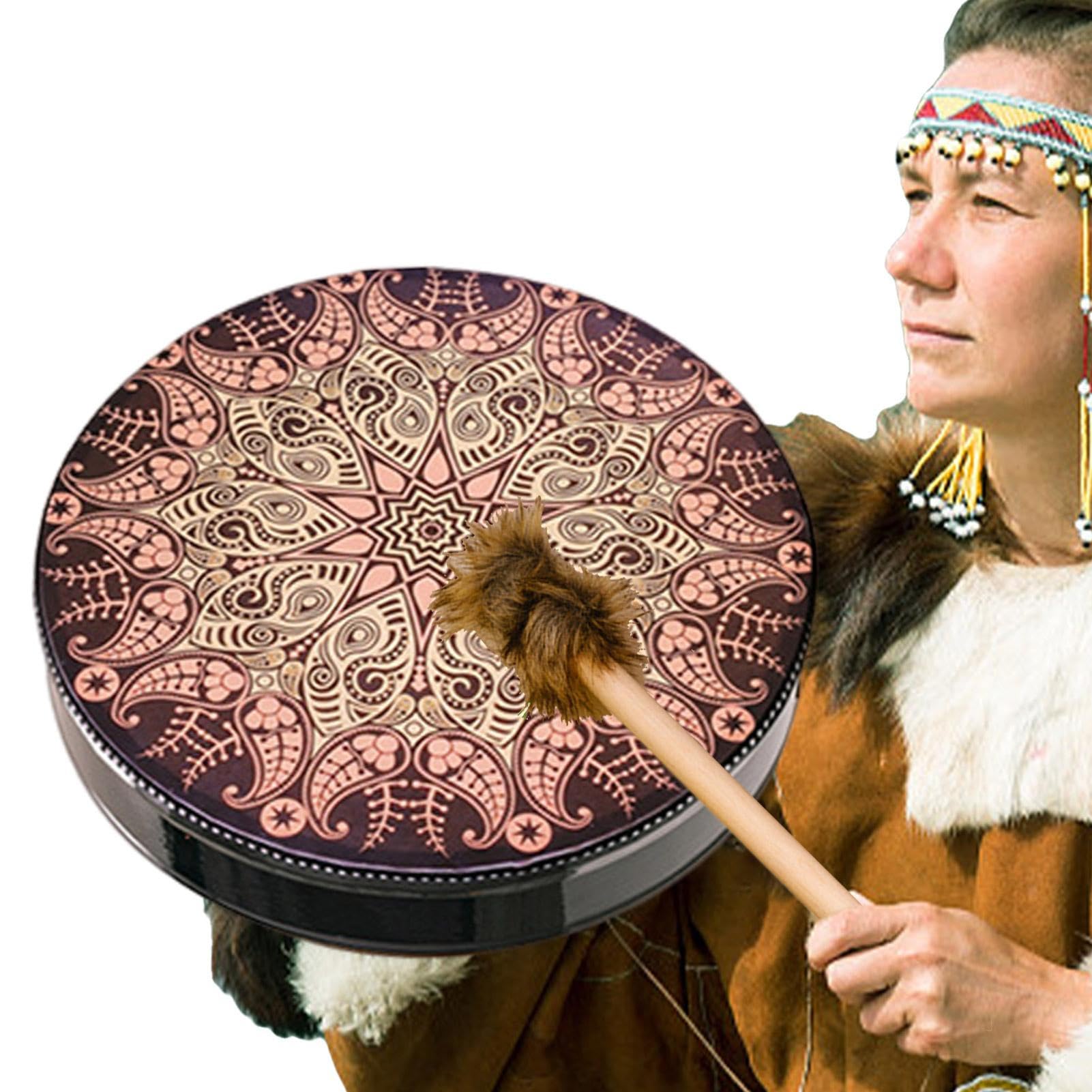 Niktule Tamburi Sciamanici,Tamburo Sciamano Albero Della Vita Musica Dello Spirito Del Tamburo Siberiano - Design Della Decorazione 'Albero Della
