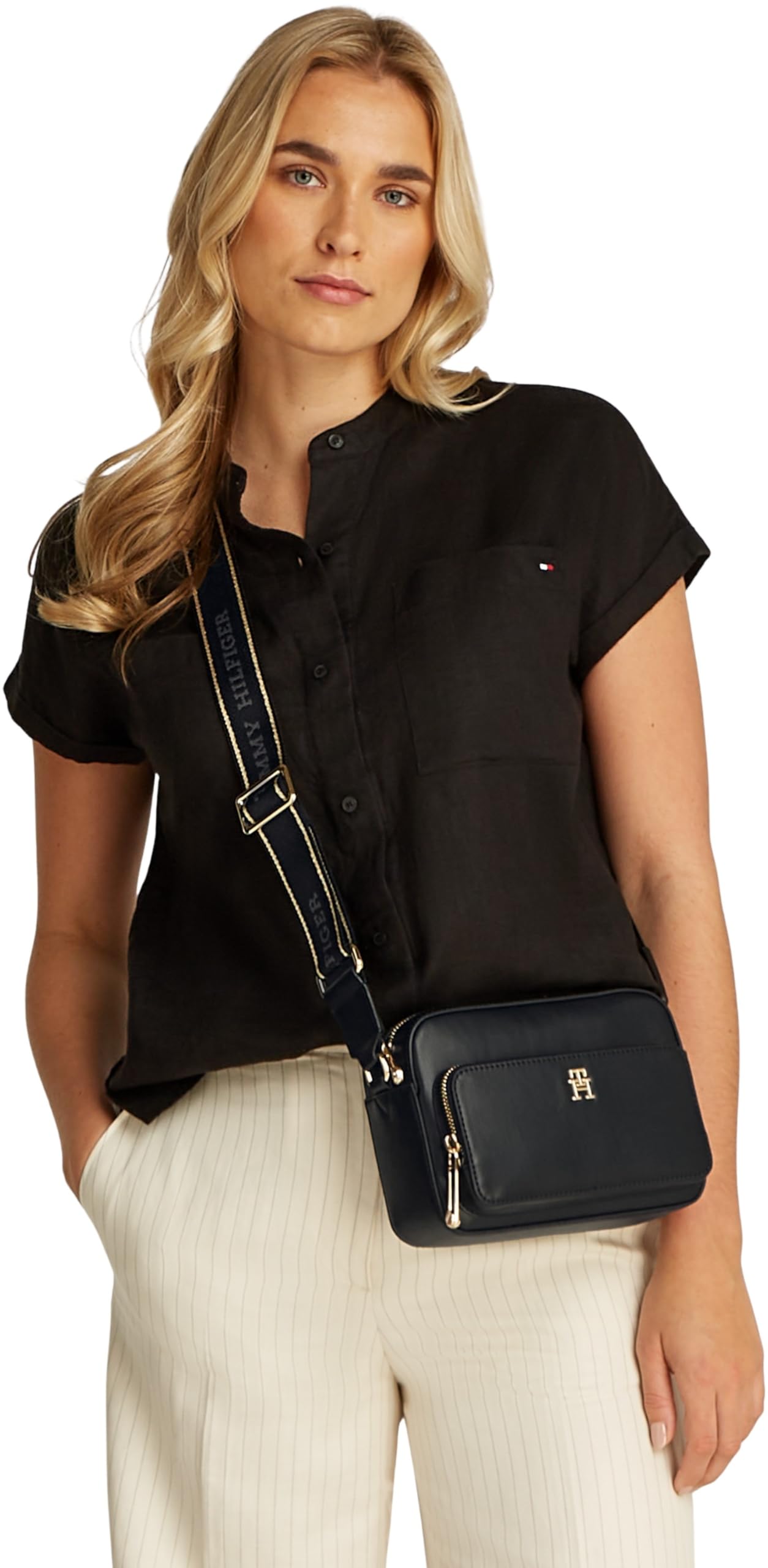 Tommy Hilfiger Donna Borsa a Tracolla Joy Camera Bag Tracolla Larga
