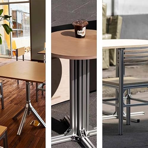 Miniatura 9 de QNK 4 piezas de extrusión de aluminio 2020, riel lineal anodizado con ranura en T, estándar europeo, para piezas de impresora 3D y CNC DIY, plateado